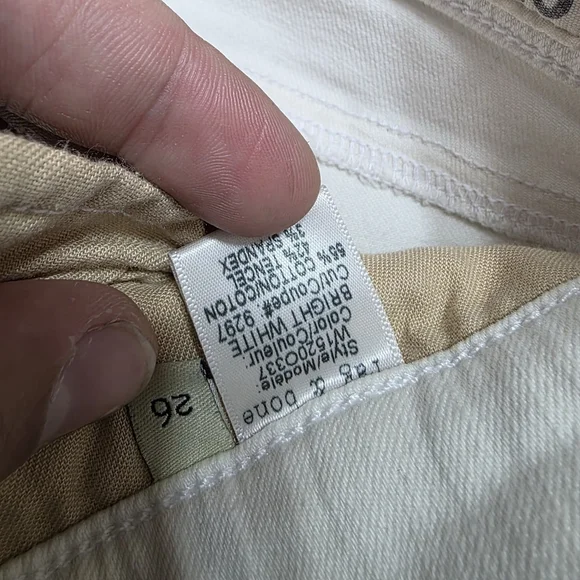 Rag & Bone White Moto Skinny Jeans Zipper Detail Ankle Zip Womens Size 26 - Picture 5 of 9